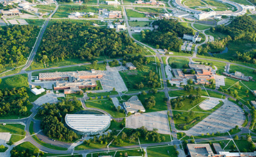 Aerial view of the Argonne National Laboratory campus
